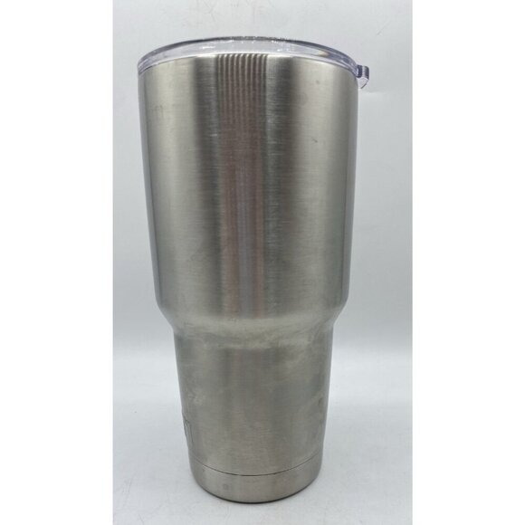 YETI Insulated Tumbler Lid Push In 32 Oz Quart Silver Stainless Steel Travel Cup - Picture 2 of 15